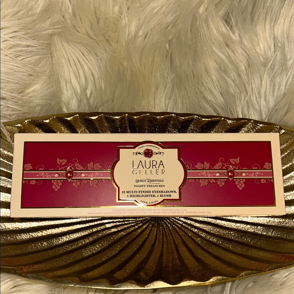 Toasty Treasures LAURA GELLER Multi-Finish Eyeshadows Blush Highlighter palette